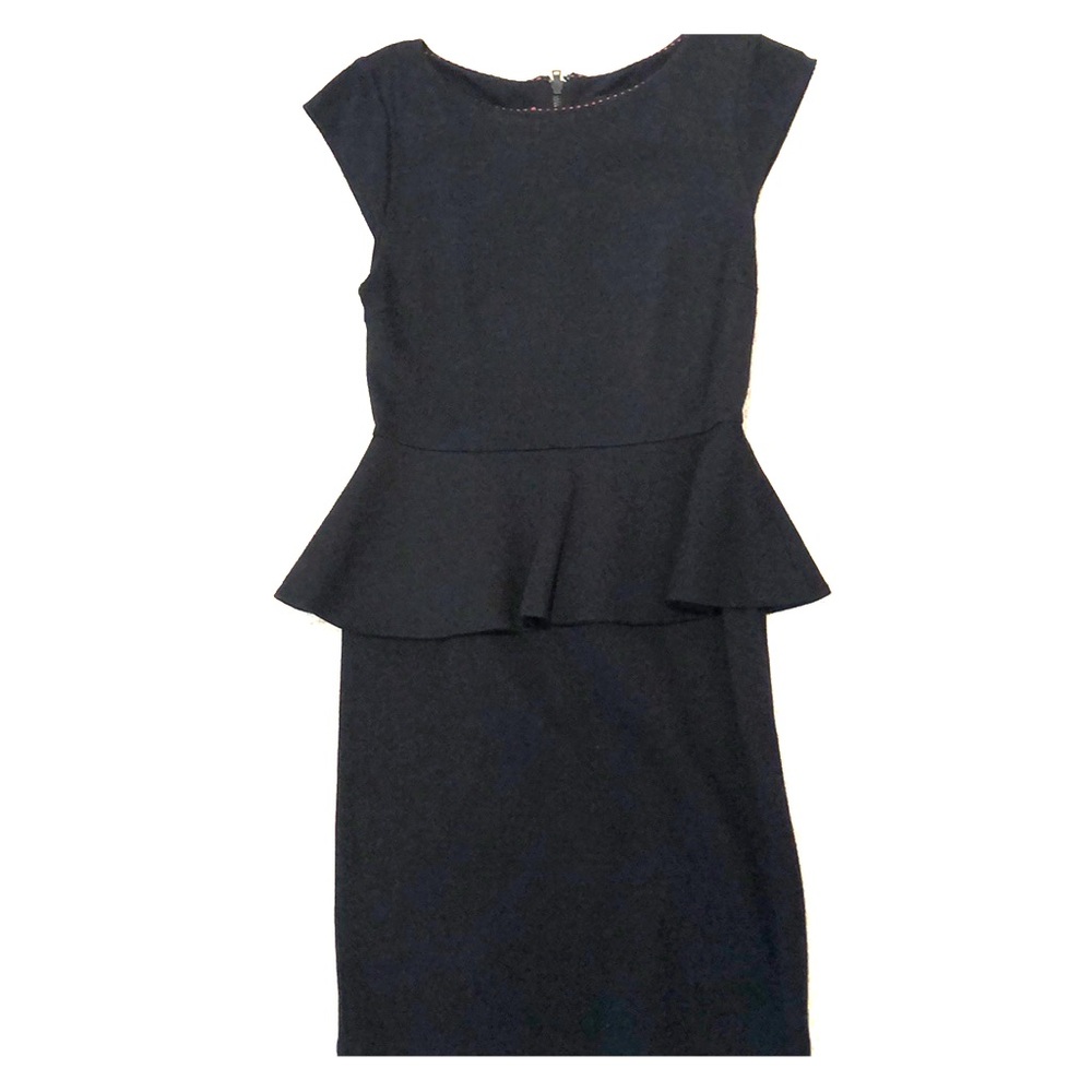 Alice + Olivia Peplum Dress Size 2 in black
